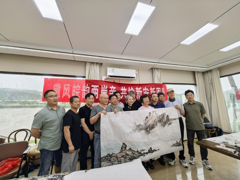 兩岸藝術家相聚黃山古村  以筆墨共書文化交融新篇