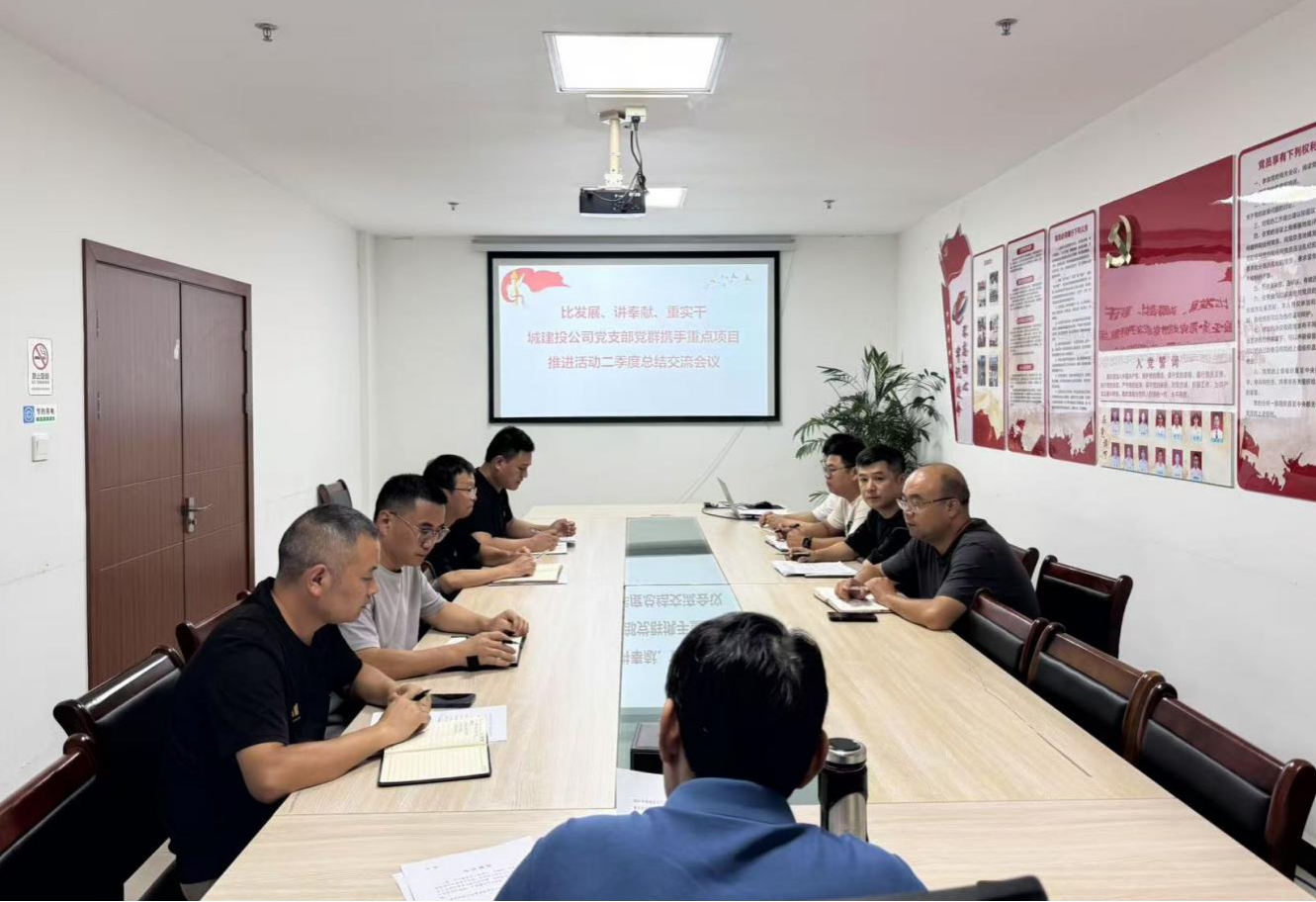 比發(fā)展、講奉獻(xiàn)、重實(shí)干：城建投公司開(kāi)展黨群攜手重點(diǎn)項(xiàng)目推進(jìn)活動(dòng)二季度總結(jié)交流會(huì)